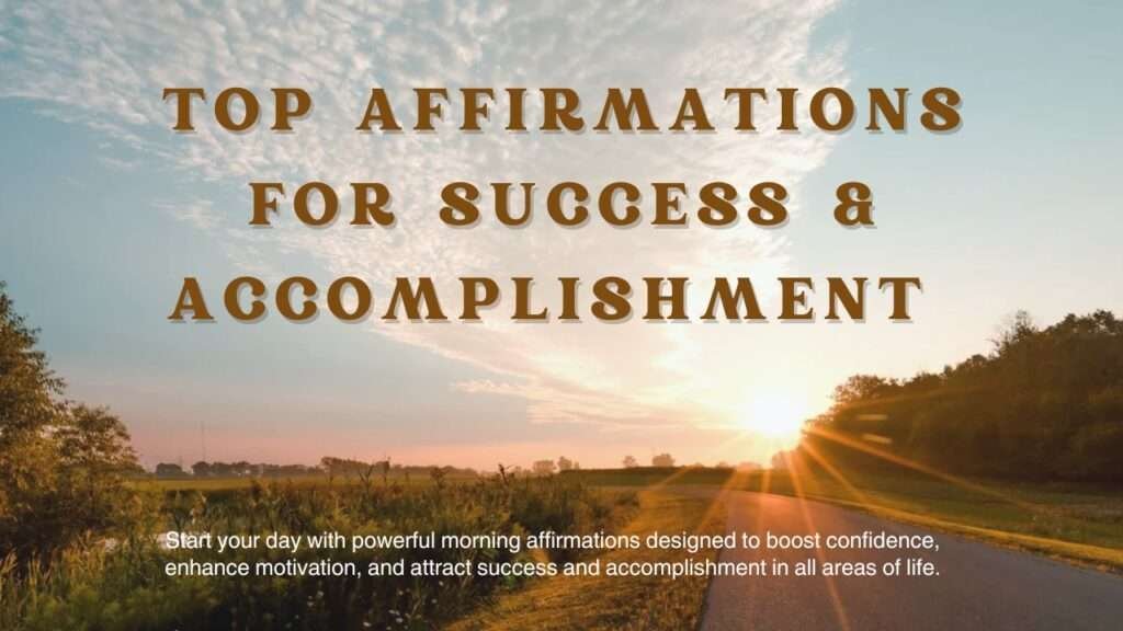 Morning affirmations for positive energy